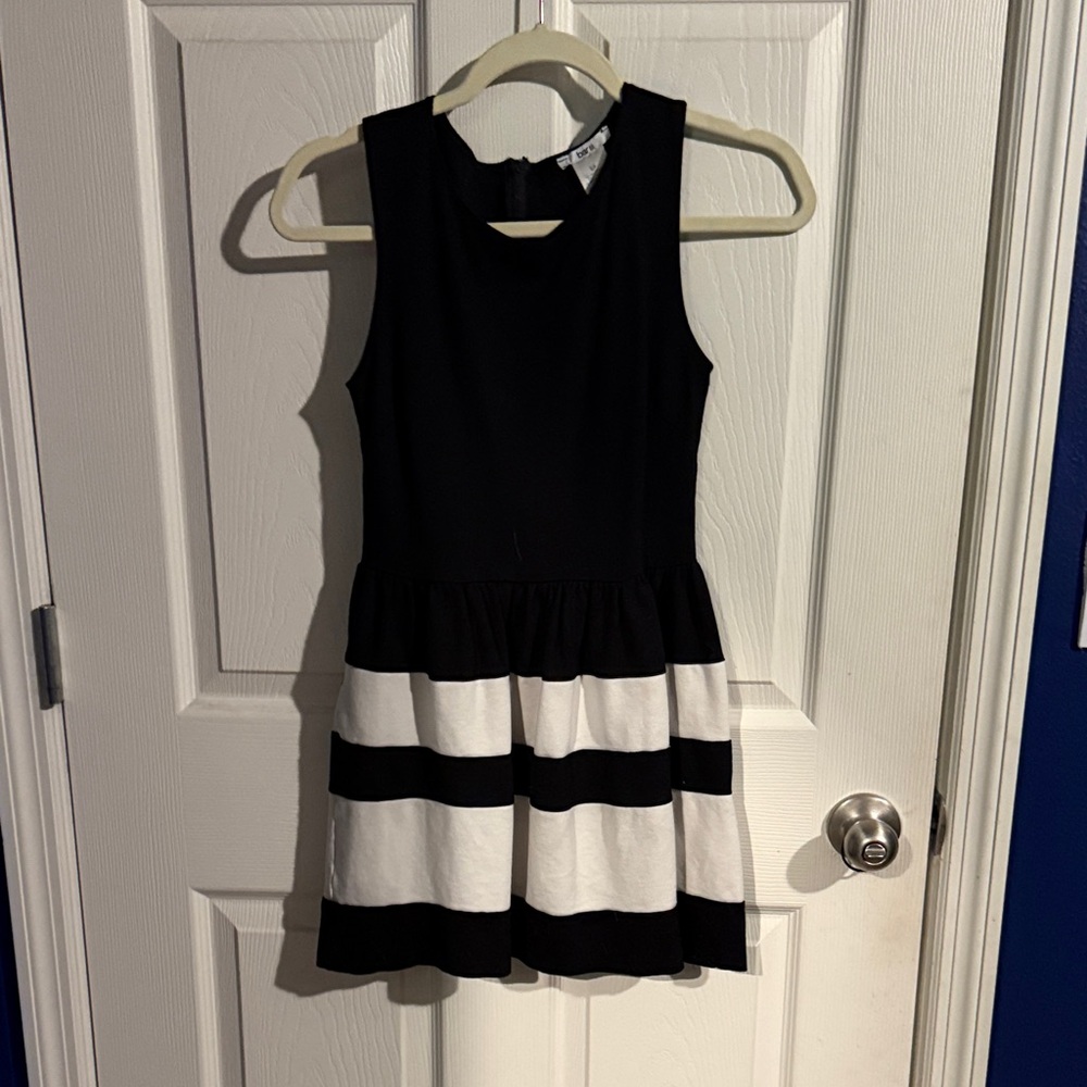 Bar III Kids Dress with Black and White Stripes